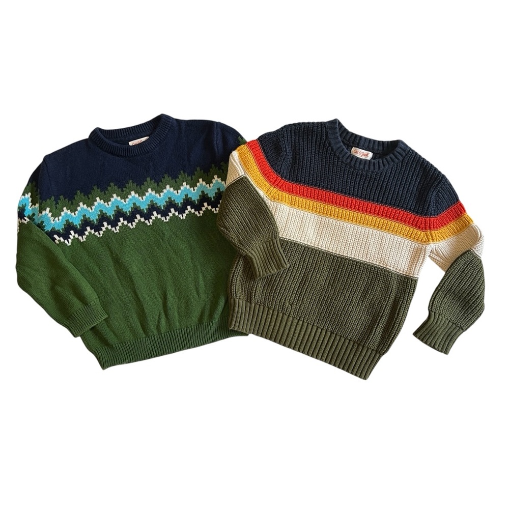 4T Cat & Jack Kids' Colorful Knit Sweater Set